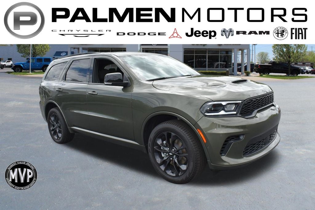 2026 Dodge Durango GT Plus in Green Machine Exterior Paint — front three-quarter view