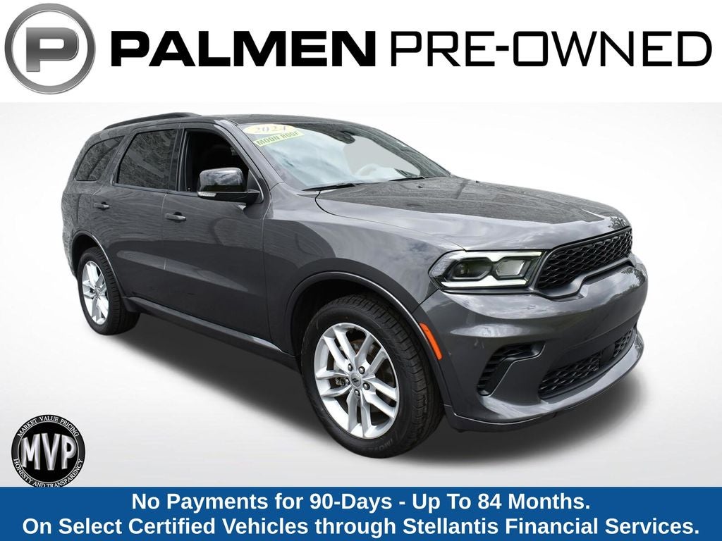 2024 Dodge Durango GT Plus in Vapor Gray — front three-quarter view