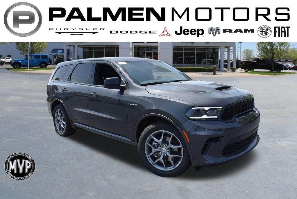 2026 Dodge Durango GT HEMI V8 in Vapor Gray Exterior Paint — front three-quarter view