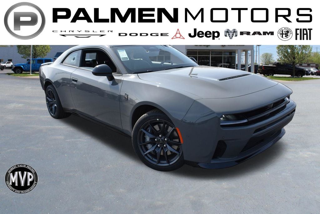 2026 Dodge Charger Scat Pack in Destroyer Gray Exterior Paint — front three-quarter view