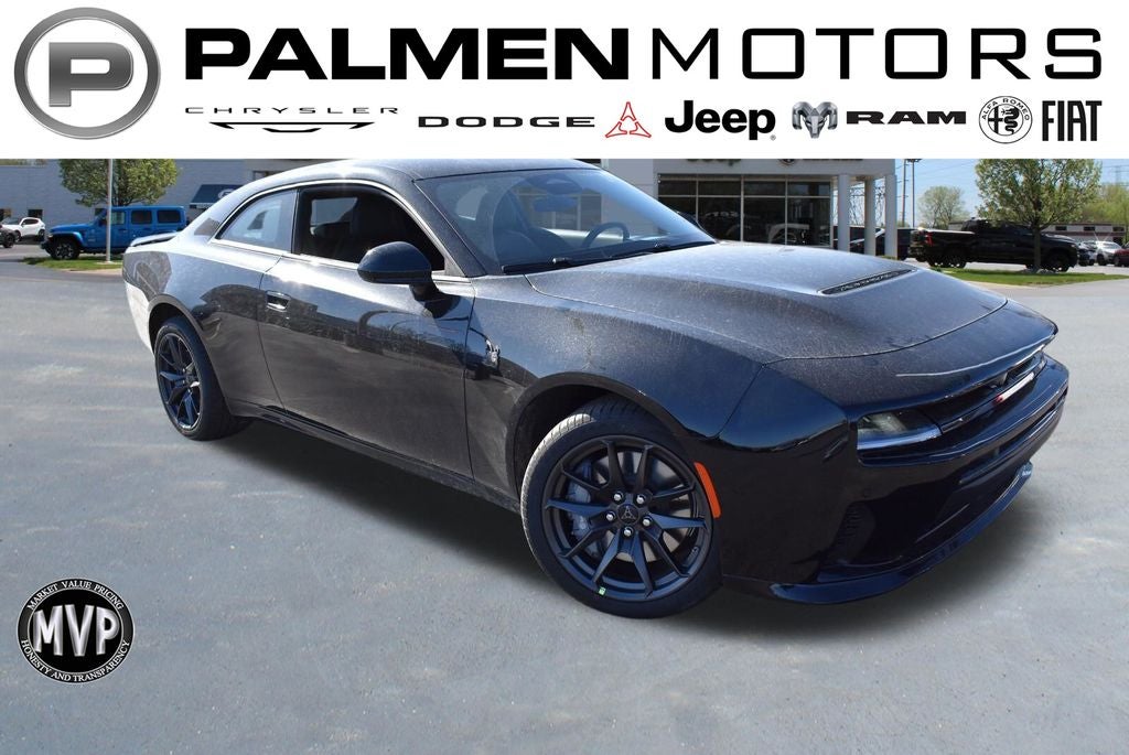 2026 Dodge Charger Scat Pack in Diamond Black Crystal Pearlcoat — front three-quarter view