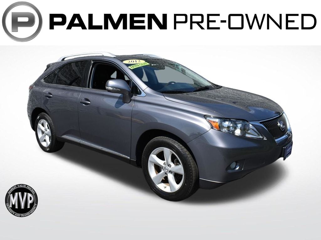 2012 Lexus RX 350 in Gray Pearl — front three-quarter view