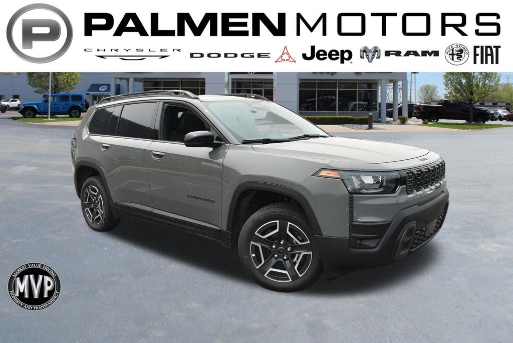 2026 Jeep Cherokee Limited in Sting-Gray Clear-Coat Exterior Paint — front three-quarter view