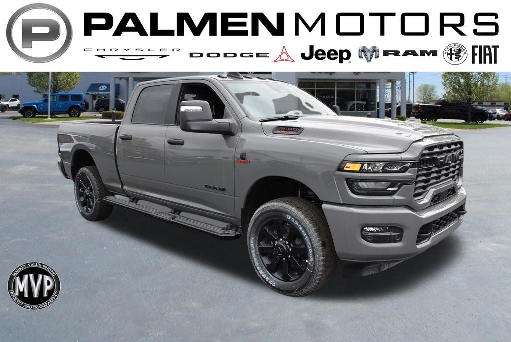 2026 RAM 2500 Big Horn in Ceramic Gray Clear-Coat Exterior Paint — front three-quarter view