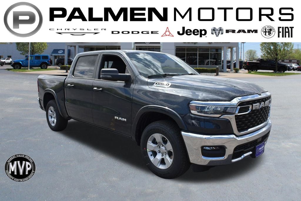 2026 RAM 1500 Big Horn/Lone Star in Forged Blue Metallic Exterior Paint — front three-quarter view
