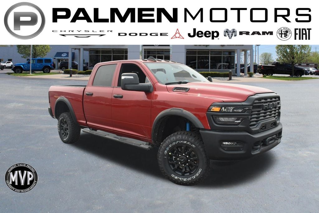 2026 RAM 2500 Tradesman in Molten Red Pearl-Coat Exterior Paint — front three-quarter view