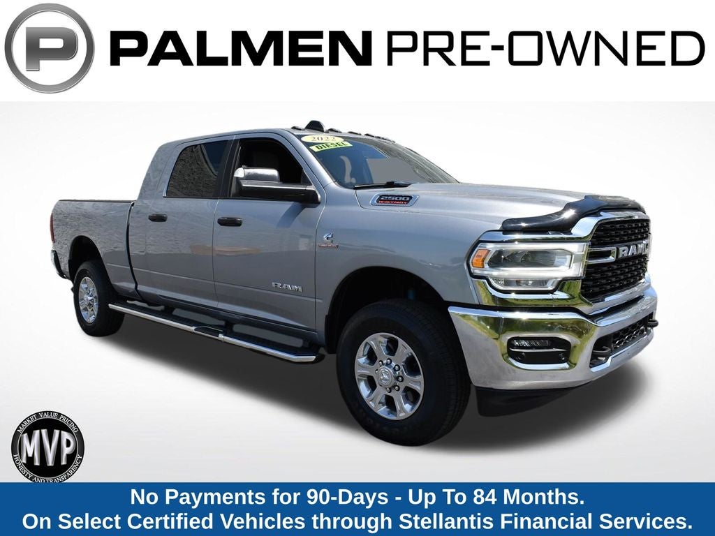 2022 RAM 2500 Big Horn in Billet Silver Metallic Clearcoat — front three-quarter view